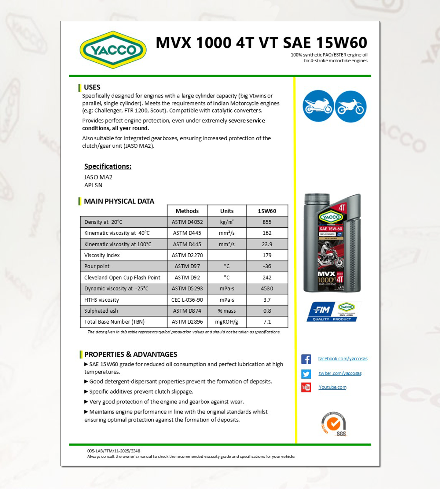 인디안 바이크 엔진오일, MVX 1000 4T VT 15W60,DATA.png