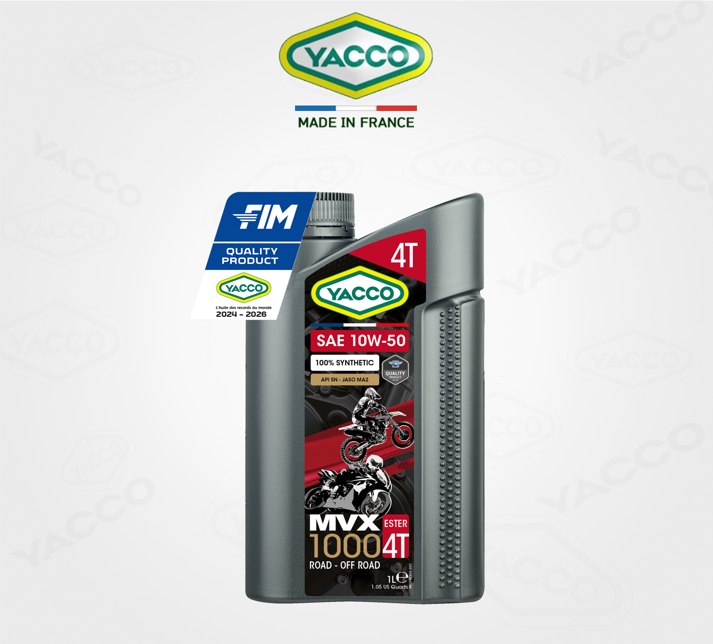 오토바이 엔진오일, 야코 MVX 1000 4T 10W50, 투어링 바이크오일, YACCO-2.png