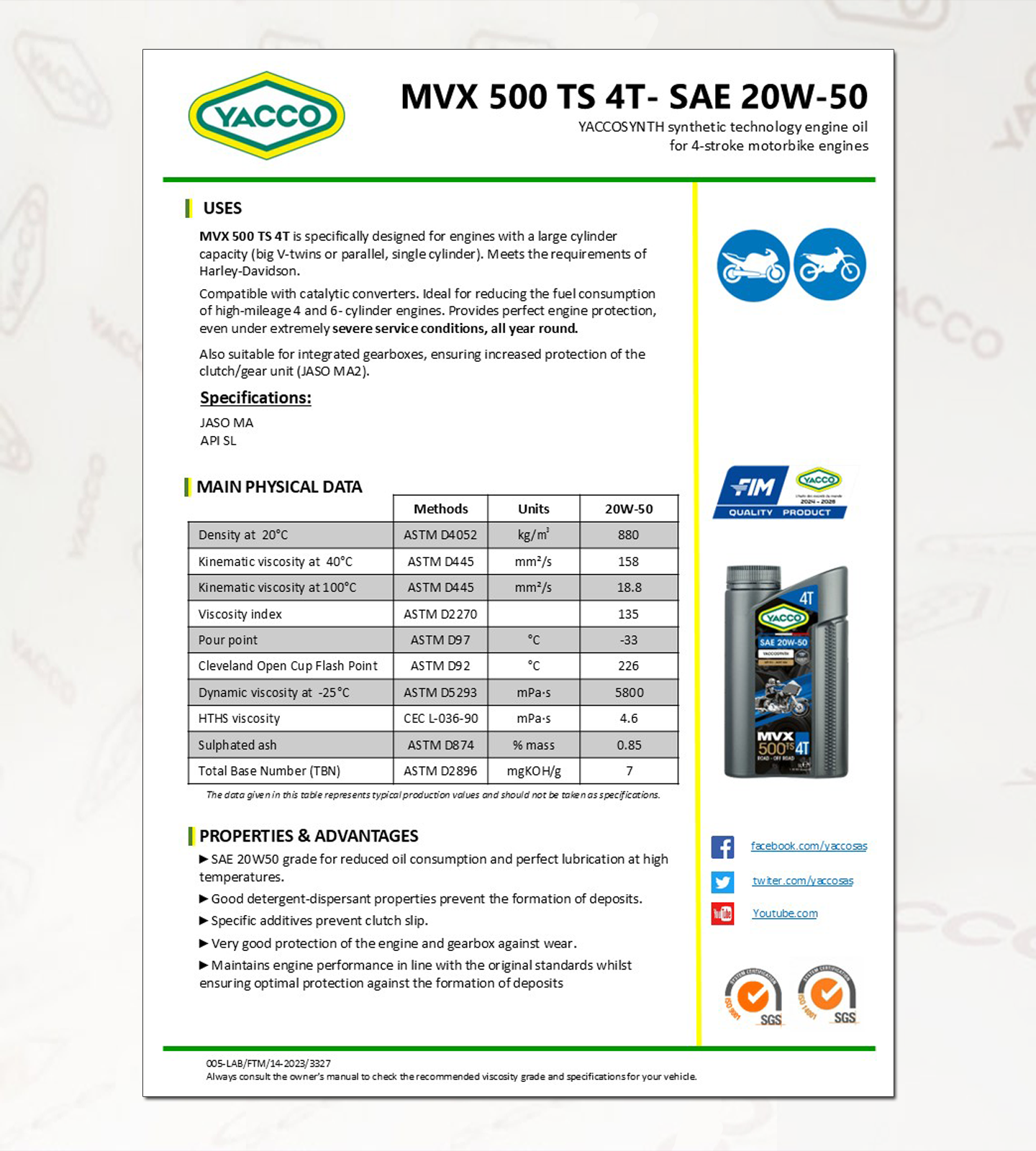 할리 엔진오일,오토바이 엔진오일,야코 MVX 500 TS 4T 20W50_DATA.png