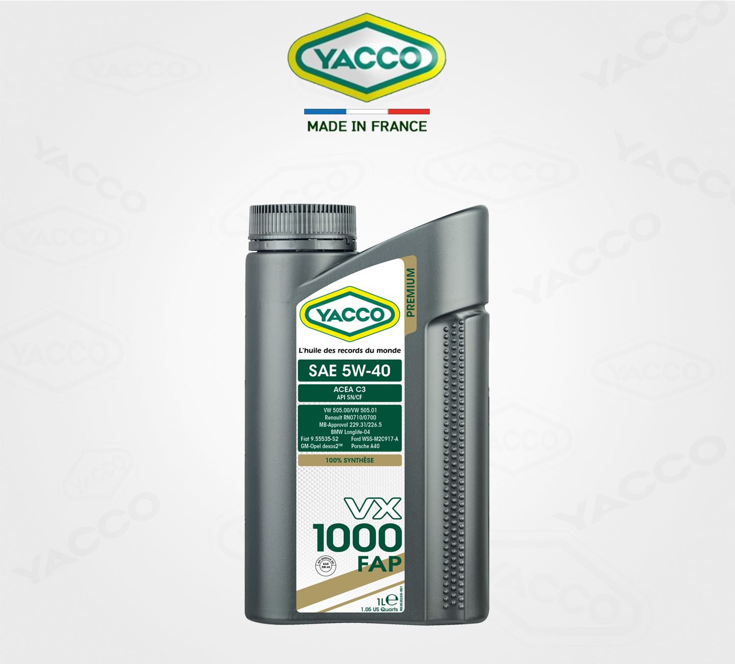 VX 1000 FAP 5W40 C3, 100%합성유 ,디젤 SUV,1톤 화물차용 합성유-1.png